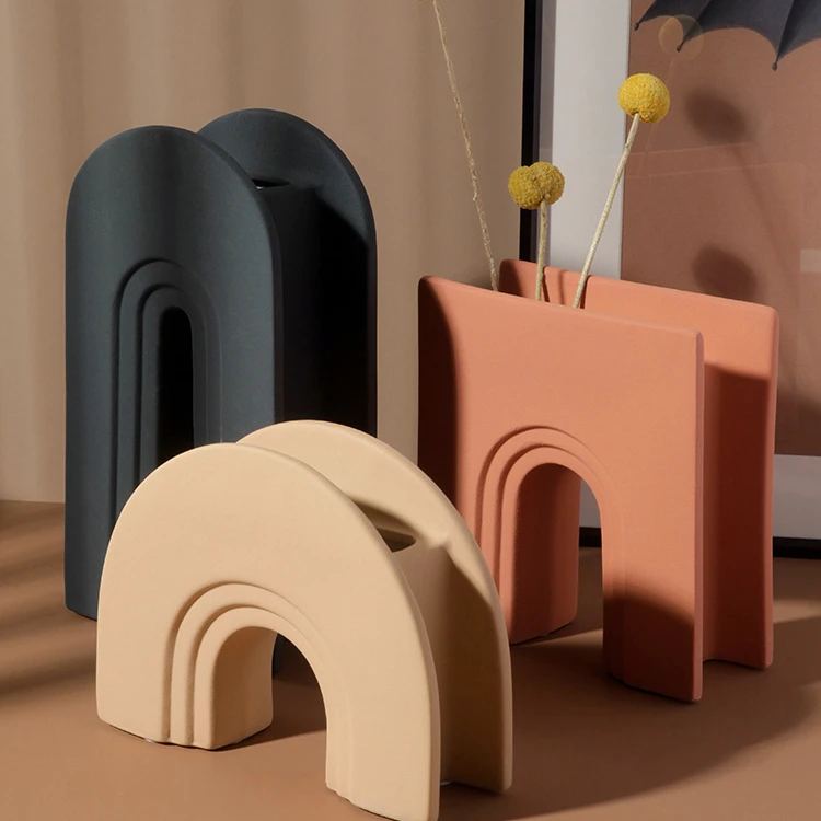 Nordic table vase small Folded vase Modern home pieces living room decoration for home decor