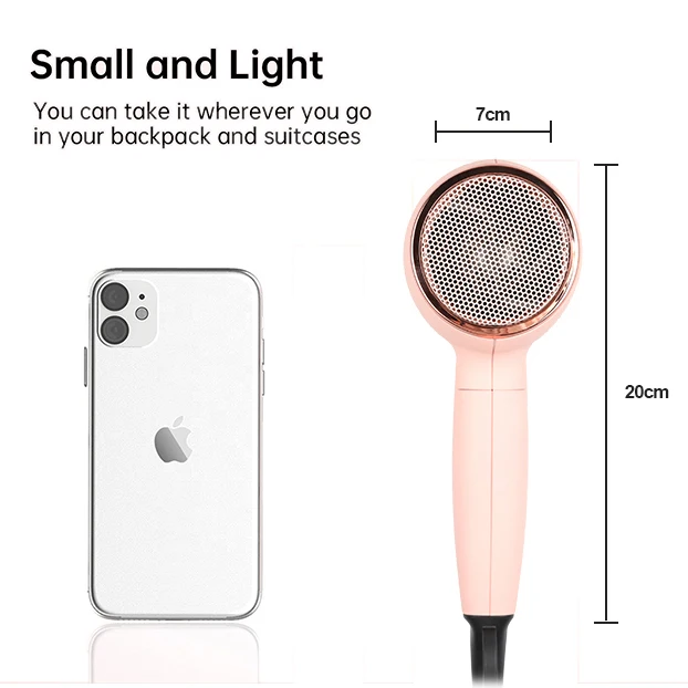 Mini portable wall mounted stand reverse one step professional salon blow negative ion hair dryer