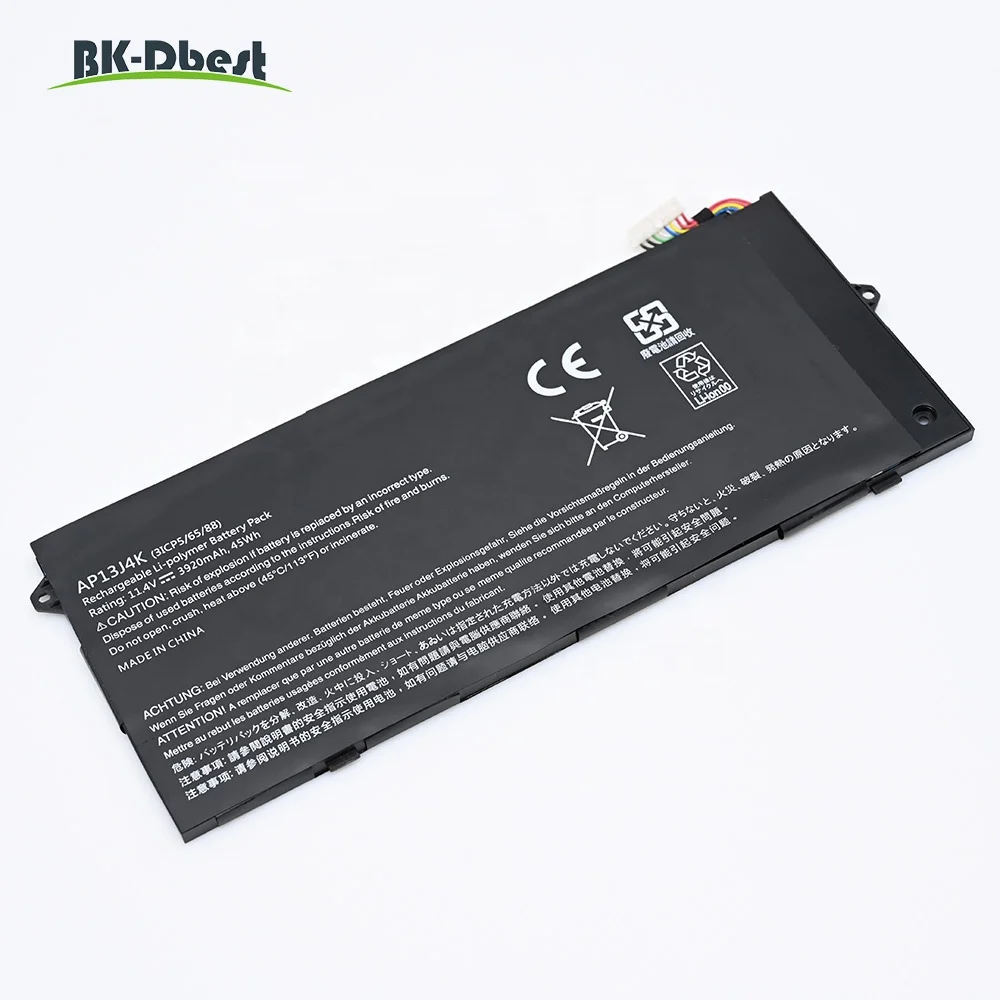 BK-Dbest 11.4v 45wh AP13J4K New Rechargeable Batteries For Acer AP13J4K Chromebook C720 13J4K C720P C740 KT 00304 001