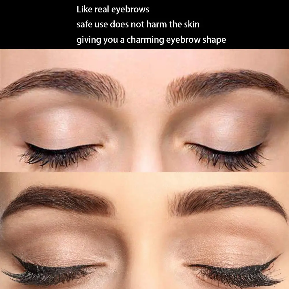 4d brow permanent waterproof intimate eyebrow 3d temporary tattoo sticker for girl