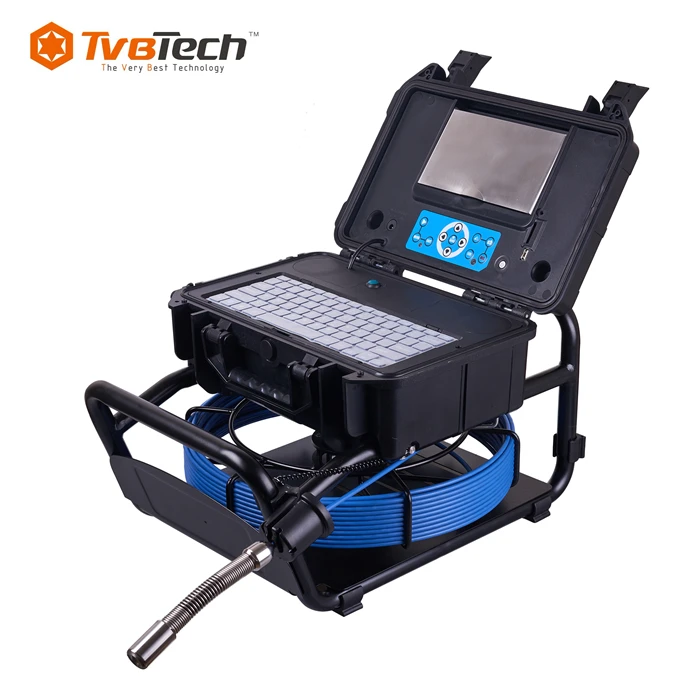 TVBTECH 3499F Wireless Keyboard for Text Input of 20M/30M/40M Waterproof Sewer Drain Pipe Inspection Camera System With Locator