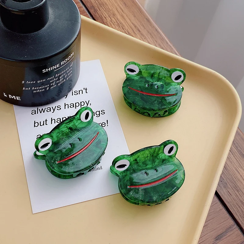 Заколки для волос в форме лягушки