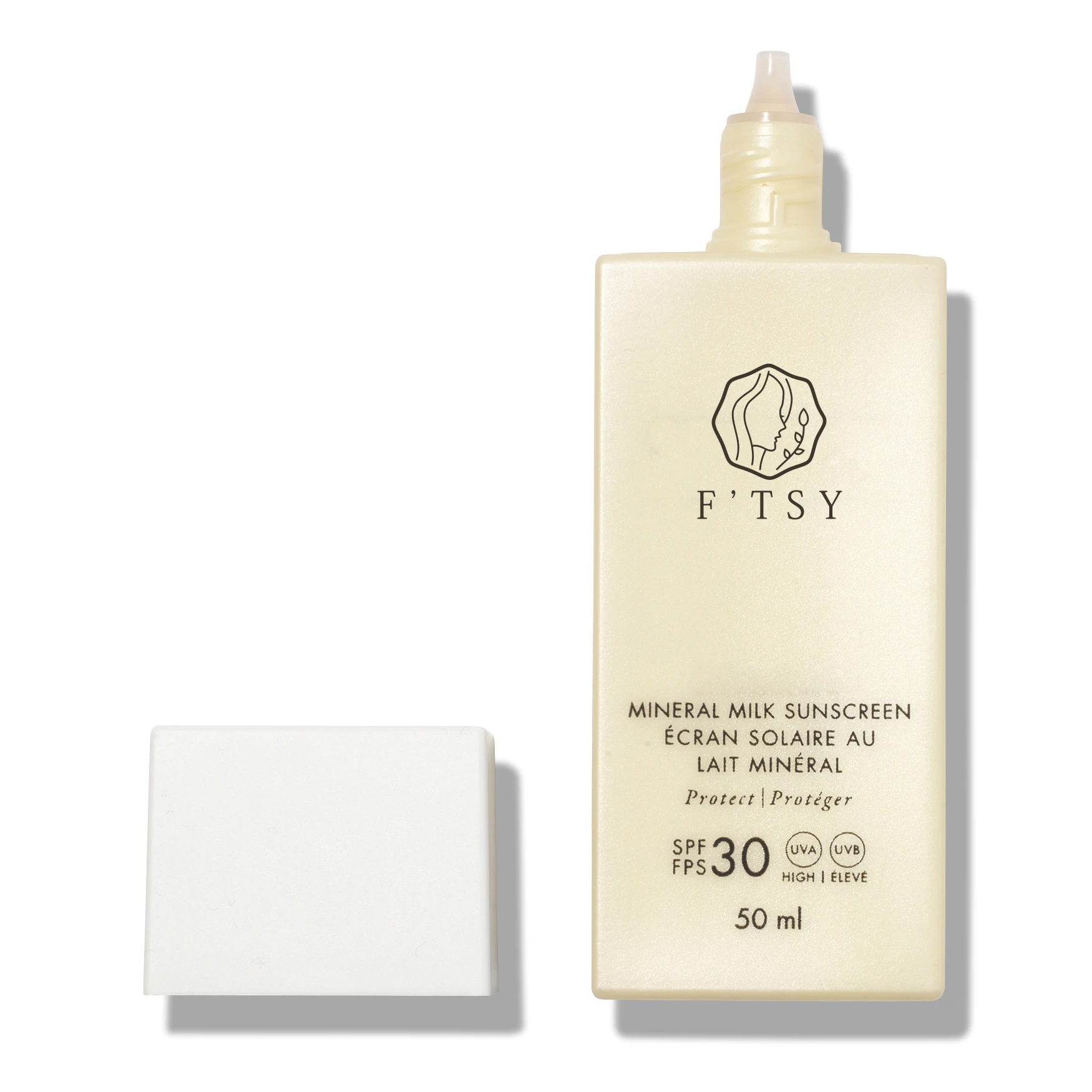 OEM/ODM частная марка веганский молочный солнцезащитный крем SPF 30 + Натуральный Увлажняющий Успокаивающий отбеливающий для тела