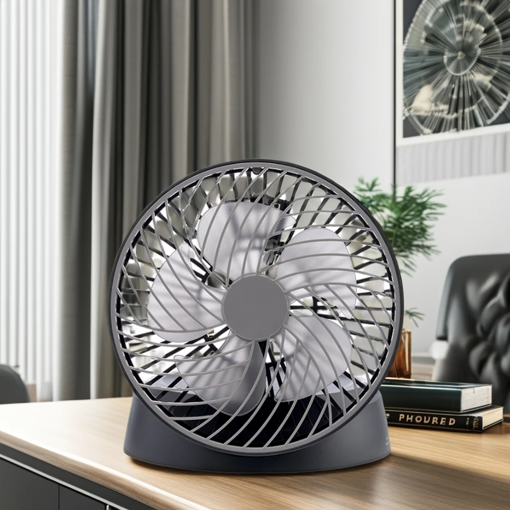 Long battery usb rechargeable foldable cooling tower fan desktop electric adjustable cooling air  fan