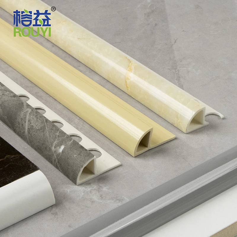 Wholesale High Quality Plastic Ceram Wall Tile Trim Wall Decorations Swim Pool Tile Edge Trim PVC Tile Trim
