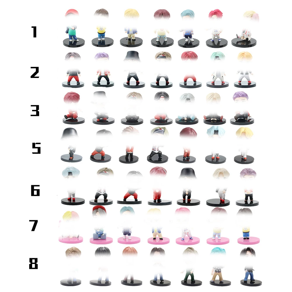 2021 New Style Kpop Supplier Bt21 Army Bomb Merchandise Doll Bt21 Tiny Tan Doll Set