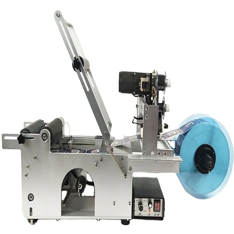 DUOQI MT-50 manual type stick to round bottles for water glass bottle  wine label machine