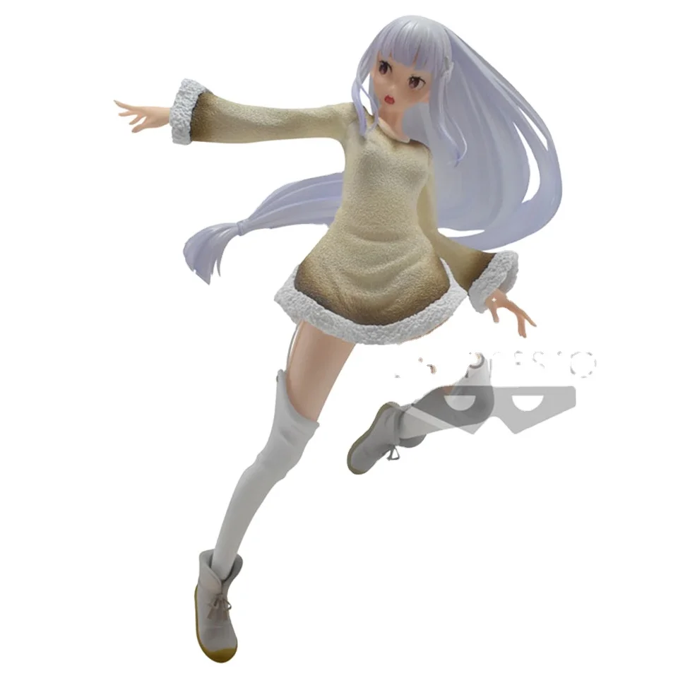 Оригинальная Подлинная фигурка глянцевина BP из японского аниме «Re:ZERO Start Life In other World», коллекционная фигурка аниме из ПВХ Эмилии