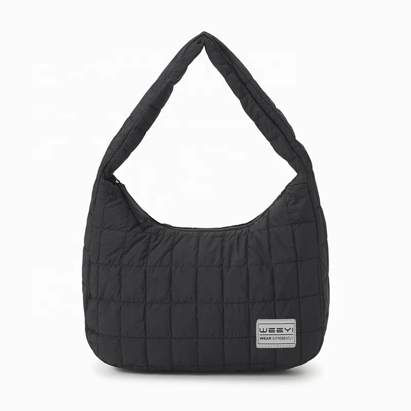 CHANGRONG Custom Waterproof Casual Handbag Nylon Puffy Shoulder Bag for Women