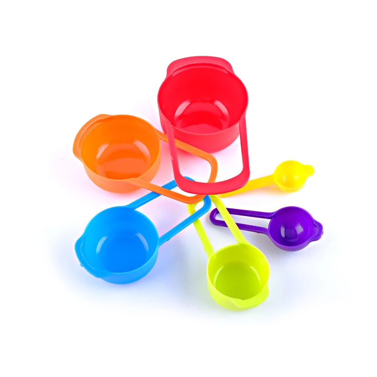MINLI New Kitchen  6-Piece  Measuring Cup Set Colorful Color Combination Measuring Cup Tools