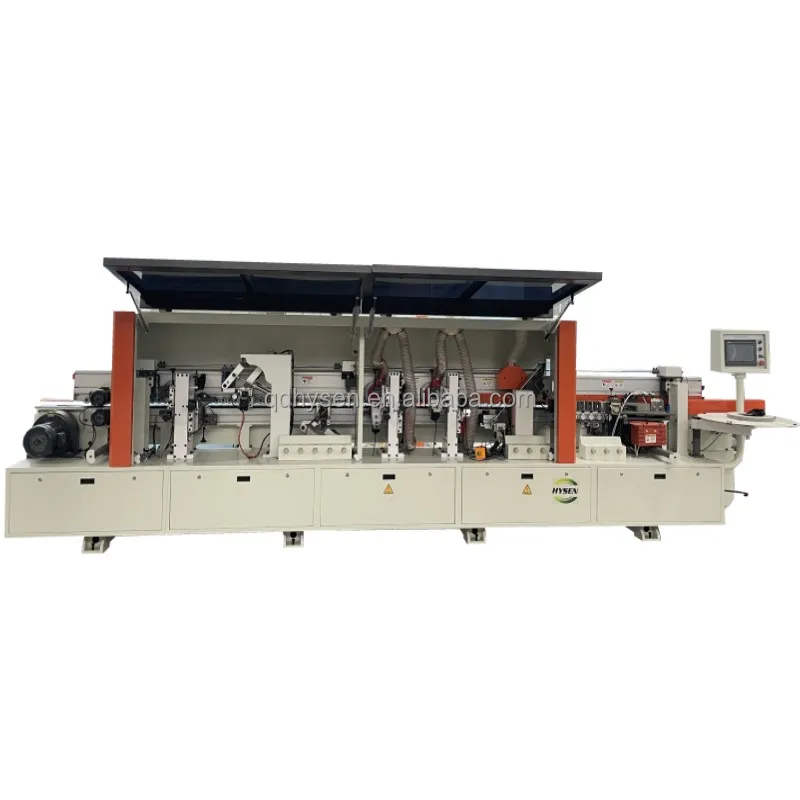HYSEN woodworking pvc edge banding tape manufacturing machine funiture automatic edge banding machine