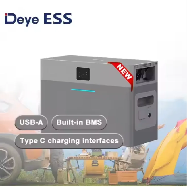 Склад ЕС Deye Ae-fs2.0-2h2 Lifepo4 литиево-ионная Солнечная Мобильная батарея с поддержкой Ups-нагрузки солнечная система хранения