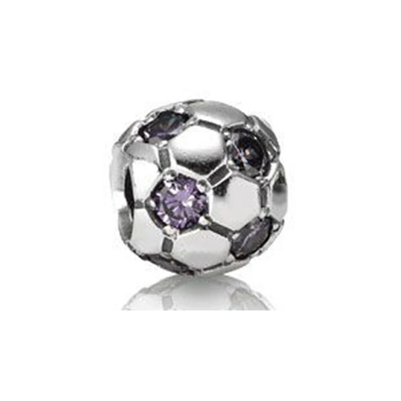 925 sterling silver football bead  for men pandoras bracelet jewelry jewelry