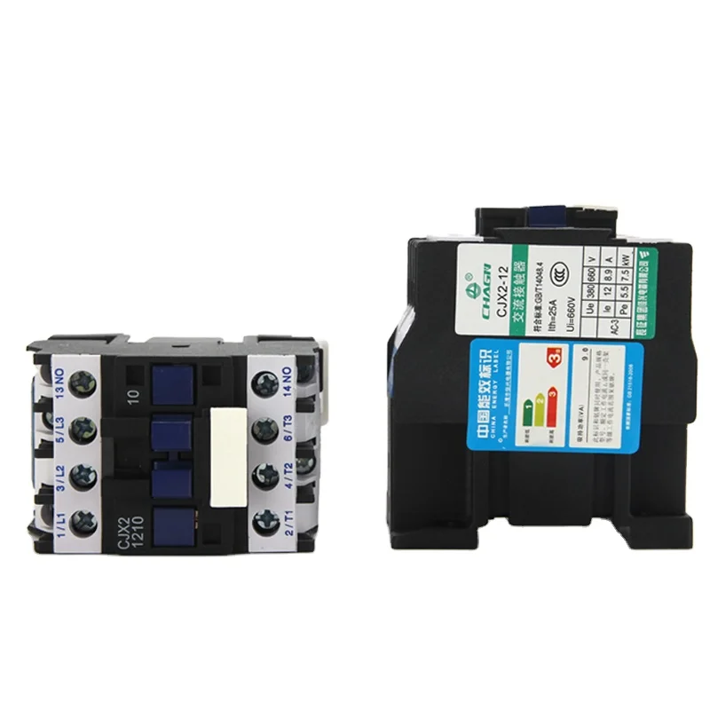 AC 220V контактор CJX2-1210 CJX2-0910 24VAC 1 фаза 12A 9A 380VAC 3
