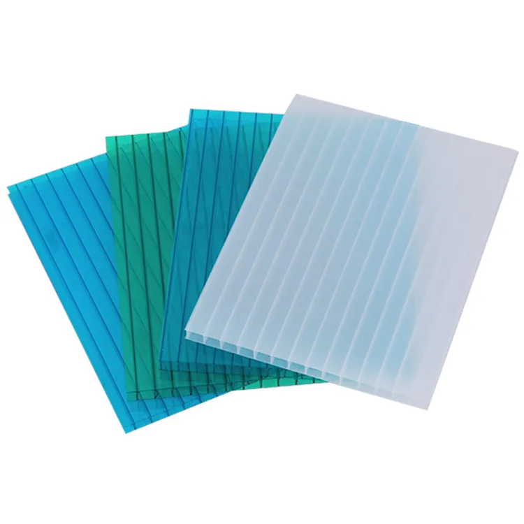 10-year warranty uv coated best choice type multiwall 20mm polycarbonate roofing x triple pc hollow sheet