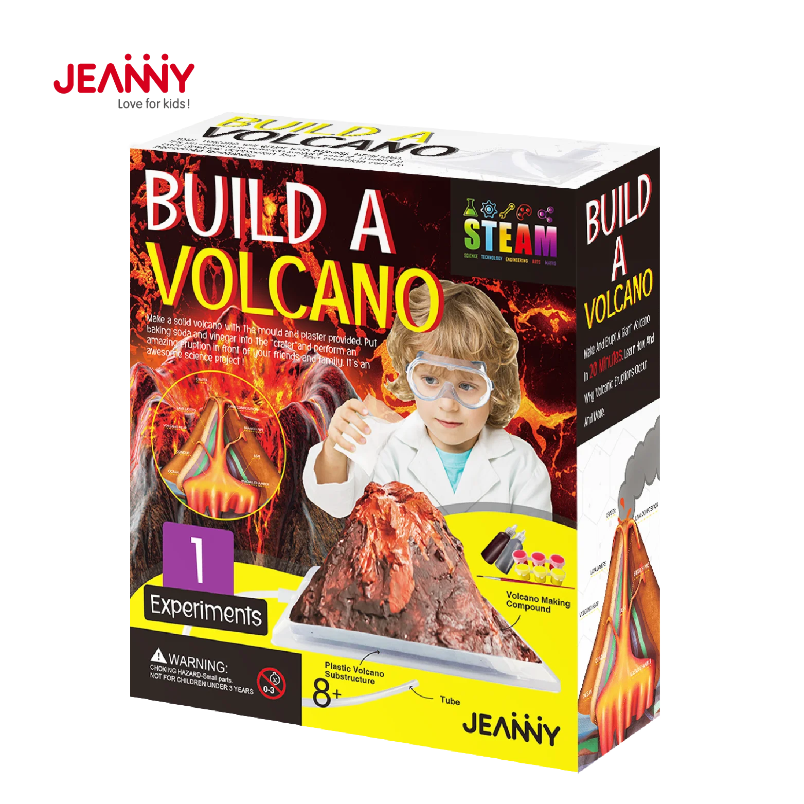 Toys For Kids New DIY Craft STEM Science Kit Learning Toy Creative Educational Toys Build Volcano Eruptions For Children