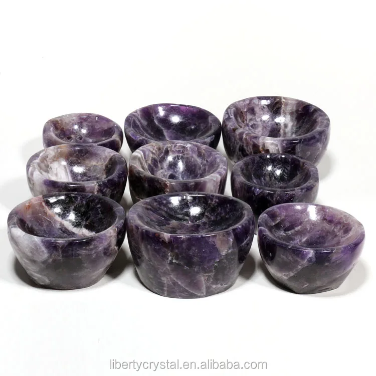 Dream Amethyst Bowls Crystal Quartz Bowls Hand Carved Bowl