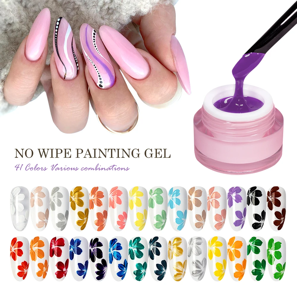 High color saturation no wipe stamping shell gel polish 41 colors available