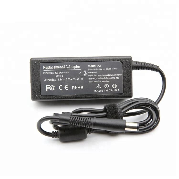 19,5 v 3.33a 65w ac черный эффективный ноутбук адаптер для hp
