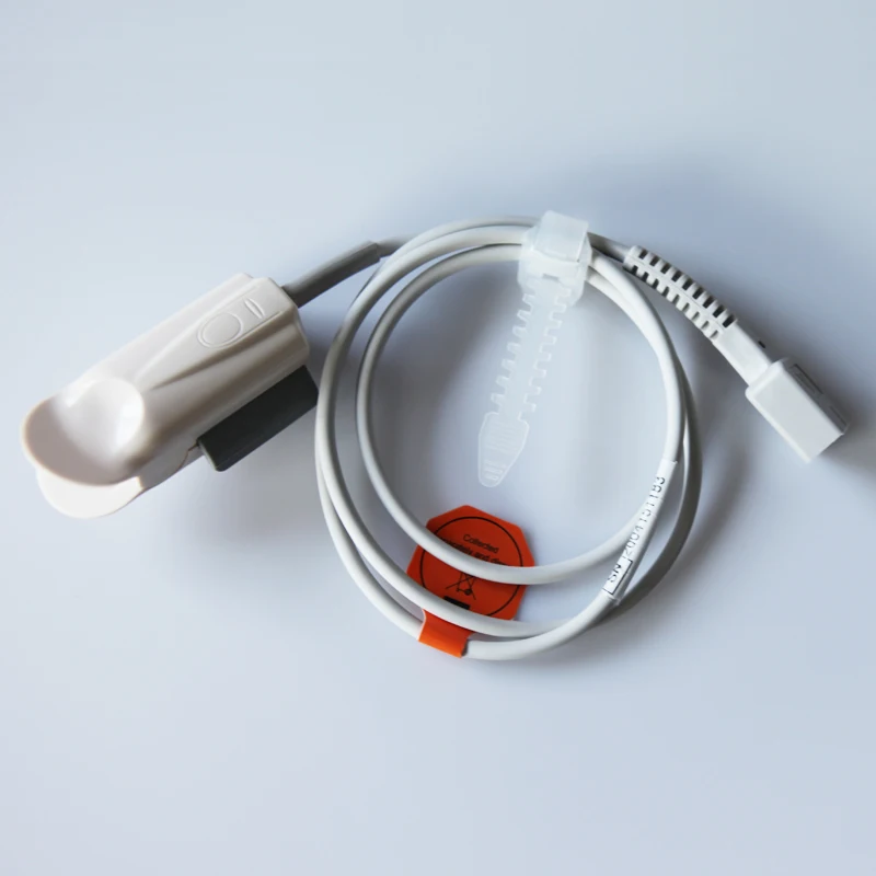 Reusable Adult/Pediatric/Infant SpO2 sensor, Compatible Nellcor SpO2 probe silicone wrap/finger clip spo2 cable