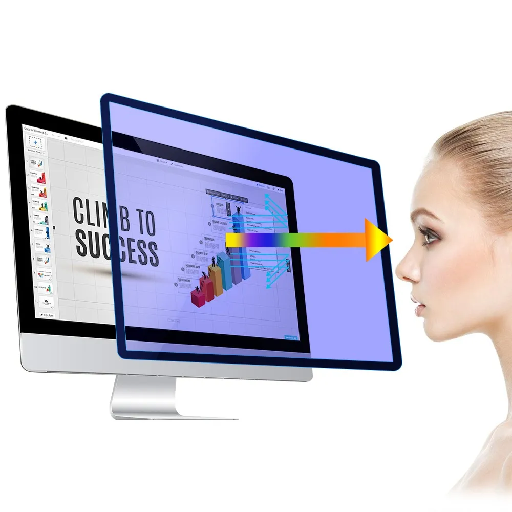 Защитная пленка для глаз Анти-синий светофильтр для монитора ноутбука / настольного компьютера 14 '' Защитная пленка