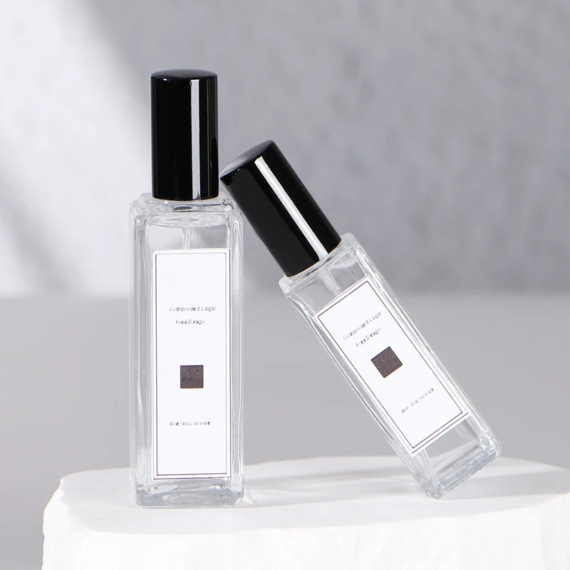 5ml Wholesale Luxury square Glass Perfume Atomizer Bottle Portable Mini Refillable with Spray Lid