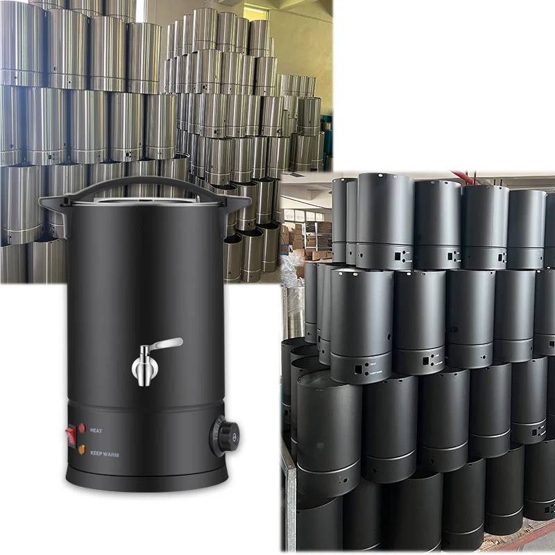 7L Capacity New Design Black Soy Wax Melter Electric Metal Candle Warmer Machine US Plug Standard for Soy Bee Candle Melting