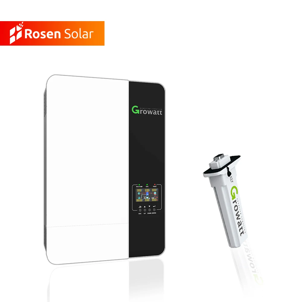 Best Selling 5kva Solar Pure Sine Wave Inverter Growatt 5000W Hybrid Inverter With Solar Battery Charging