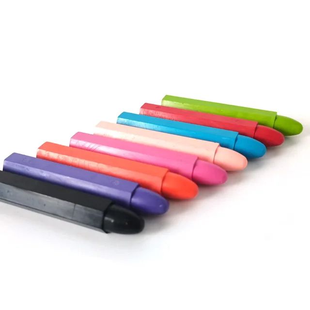 High Quality 12 Erasable Plastic Crayons Non-toxic Wax Crayon For Children