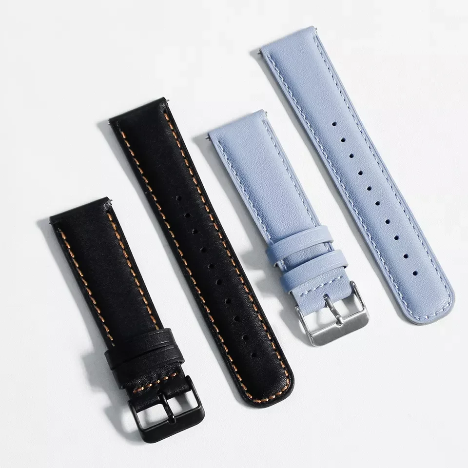 RYB Watch Band Strap 22mm Genuine Luxury Vintage Leather Band Strap for Samsung Watch Gear S3 Galaxy Watch 3