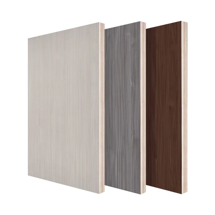 Kapok Panel China Supplier Custom Wood Grain Colored Size Thickness Melamine Laminated  Plywood Board Sheet Price