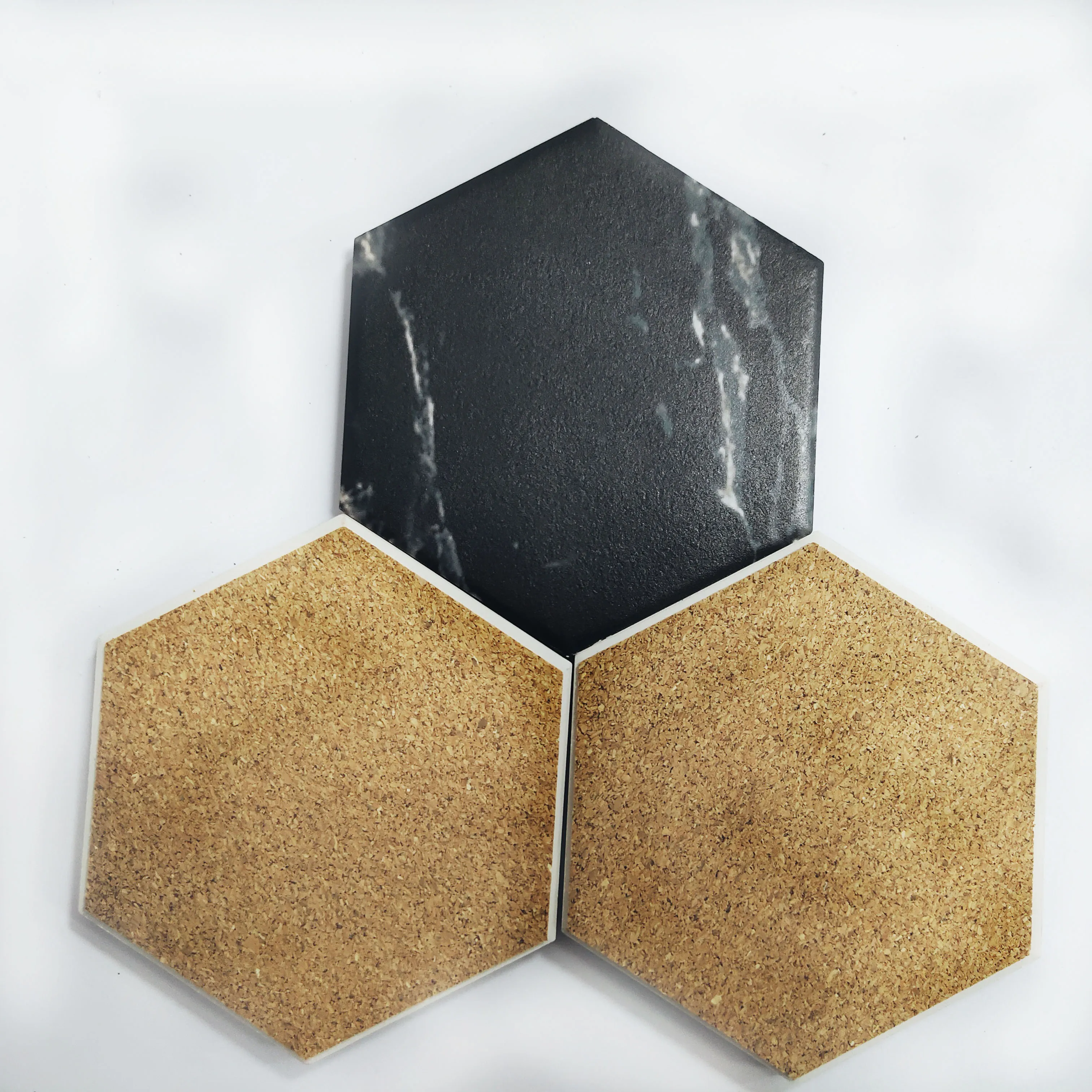 XS ltd. 2024 New Design Marble Sand Stone Beer Cup Mat Black Green Marble Coaster with Holder Water Absorbent Mug Mat