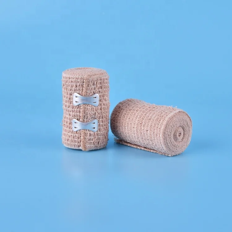 Shaoxing manufacture medical hospital 100 yard comfortable elastic gauze rolls bandage