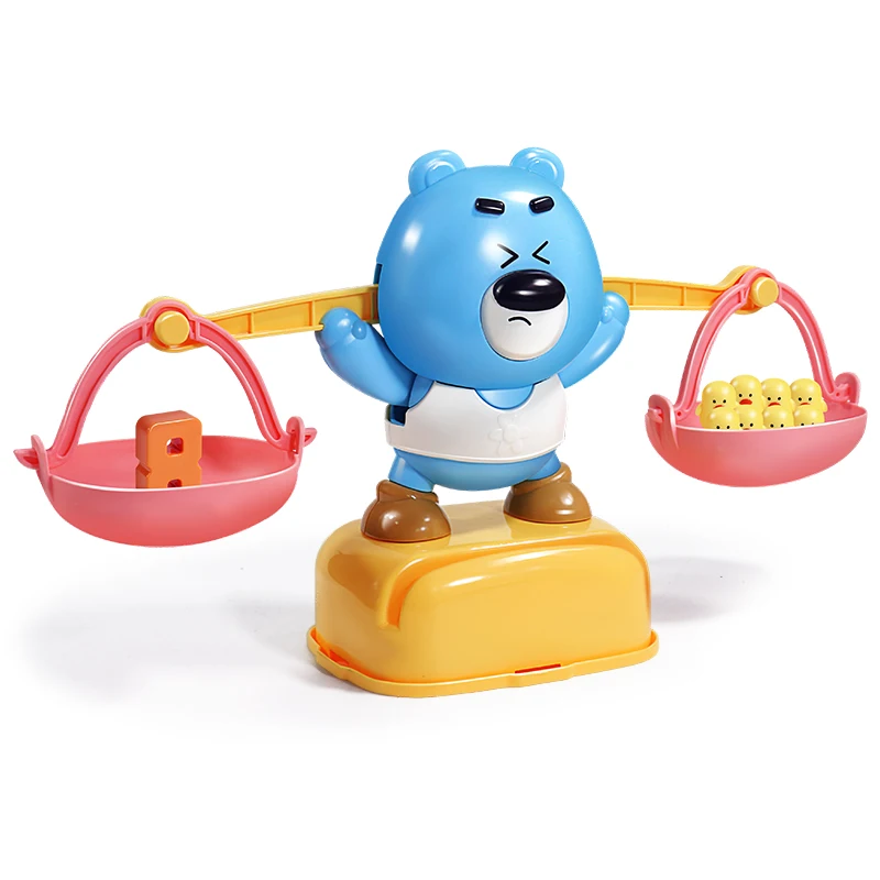 Funny Bear Balance Cute Cartoon Animal Digital Game Toys Master The Principle Of Balance And Leaning  Number And Quantity