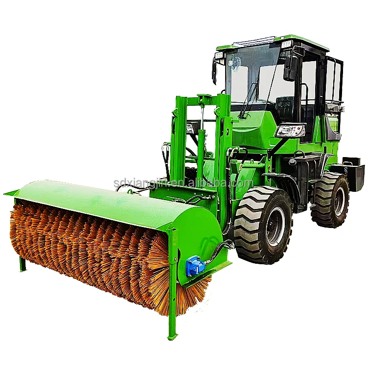 High Efficiency Snow Sweep Machine High Powered Snow Thrower Blower Brush Snow Sweeper