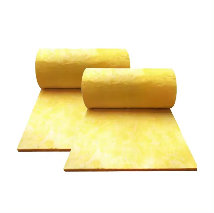Fiberglass wool roll insulation blanket 40kg/m3 glasswool thermal insulation roll 25mm glass wool