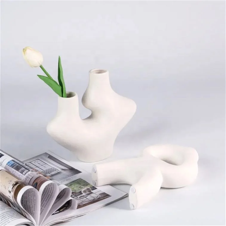 Factory Price Wholesale Table Wedding Decoration Modern Nordic Wabi Sabi Home Decor Ceramic Flower Vases