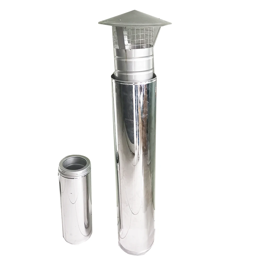 Stove Straight Chimney Pipe Wood Fireplace Part