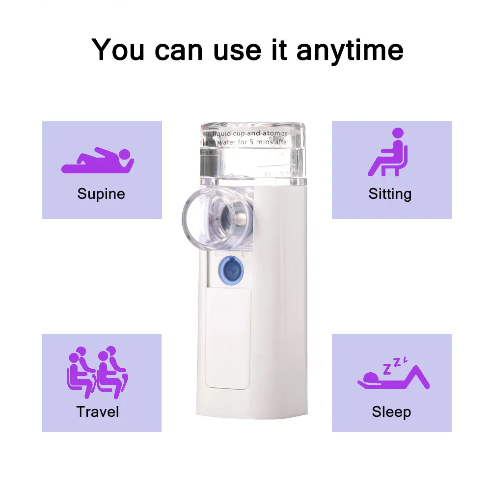 customize portable ultrasonic medical nebulizer Feellife mesh nebulizer diffuser family homecare mesh nebulizer