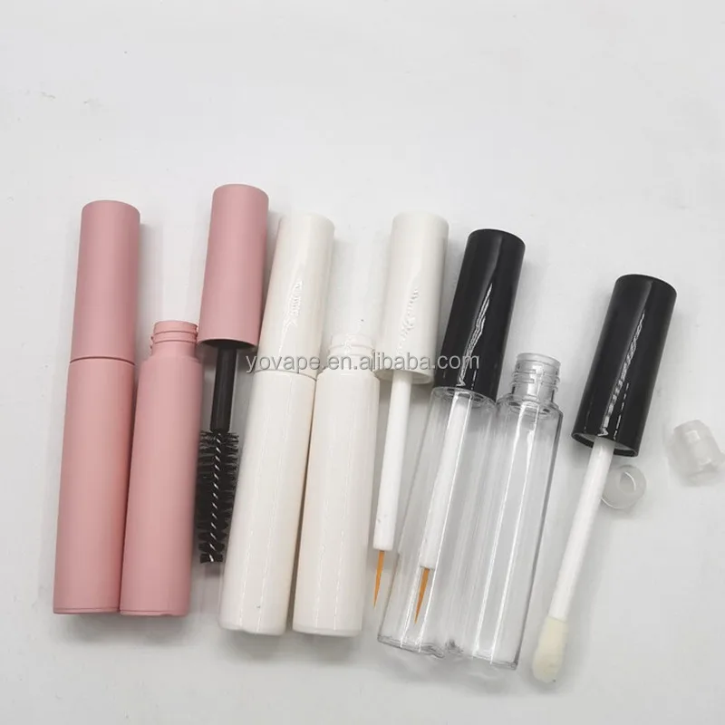 Cosmetic beauty makeup eye lash Mascara tube for growth eyelash serum oil 3ml 5ml 8ml 10ml empty clear eyeliner tube container