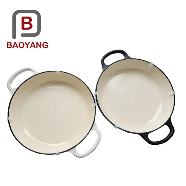 Eco-friendly enamel cast iron casserole