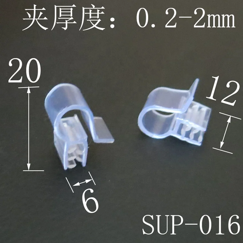 supermarket display pvc hanging label holder on shelf