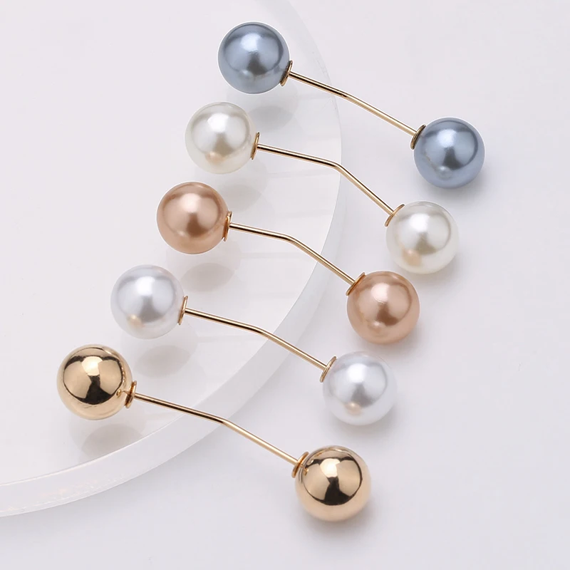Glamorous Metal Pearl Brooch to Embellish Clothing Neckline - Pin On, Zinc Alloy, Nickel-Free, Support 7-Day Rapid Sampling, Var