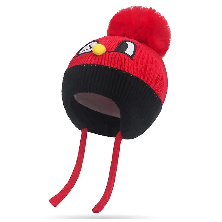 Wholesale High Quality Custom Kids Beanie Hat Manufacturers Designer Boys Girls Warm Ski Beanie Winter Hat