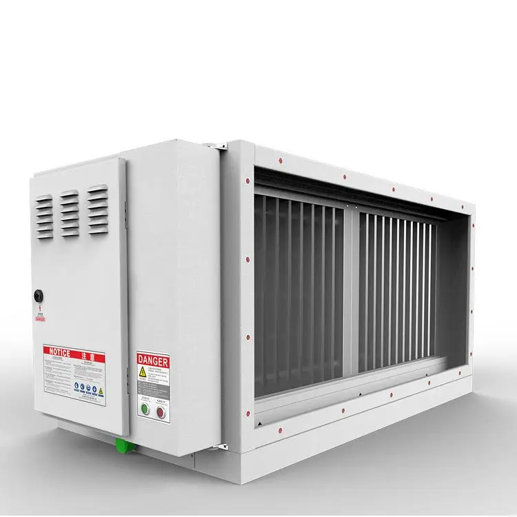 98% Fume Removal Rate Commercial Kitchen Filter Odor Absorb Electrostatic Precipitator Smoke Grease Removal Machinery