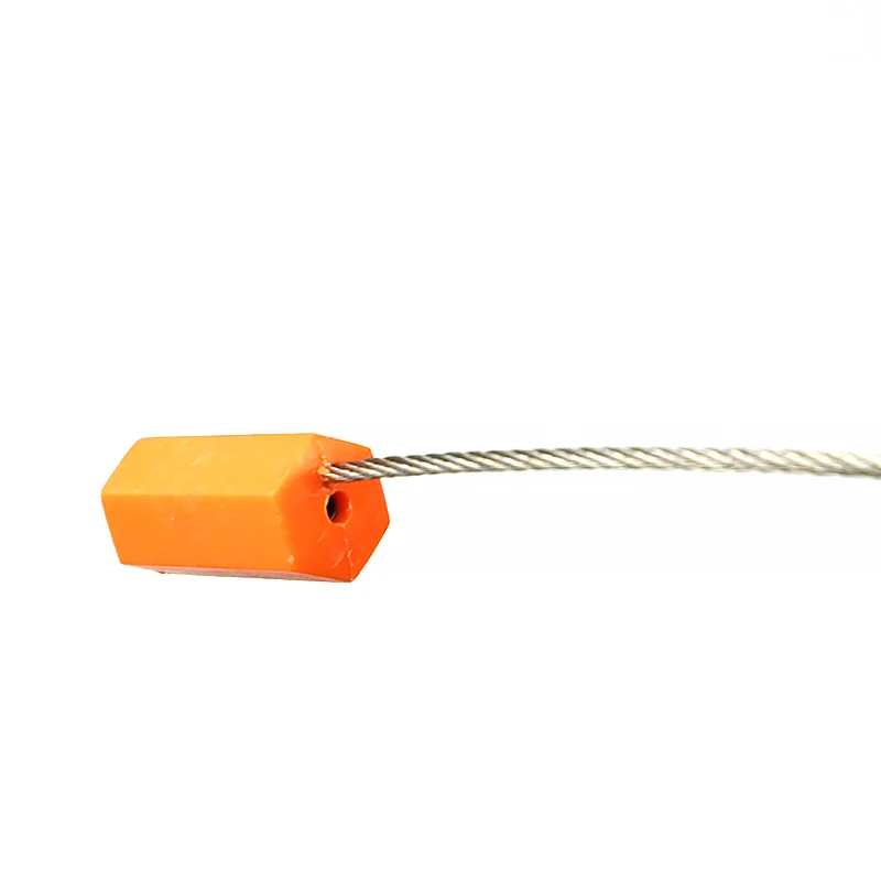 SK1004C wire length hexagonal cable seals abs coated 1.8mm diameter cable ties steel wire container cable seal lock