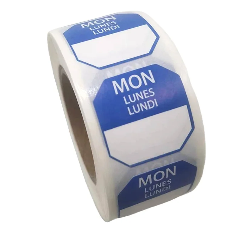 Customized Removable Adhesive Labels Weekly Labels Record Labels