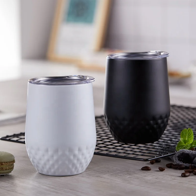 Akimita 350ml 12oz Double Layer Anti scald and thermal insulation 304 Stainless steel Coffee Mug Coffee Cup