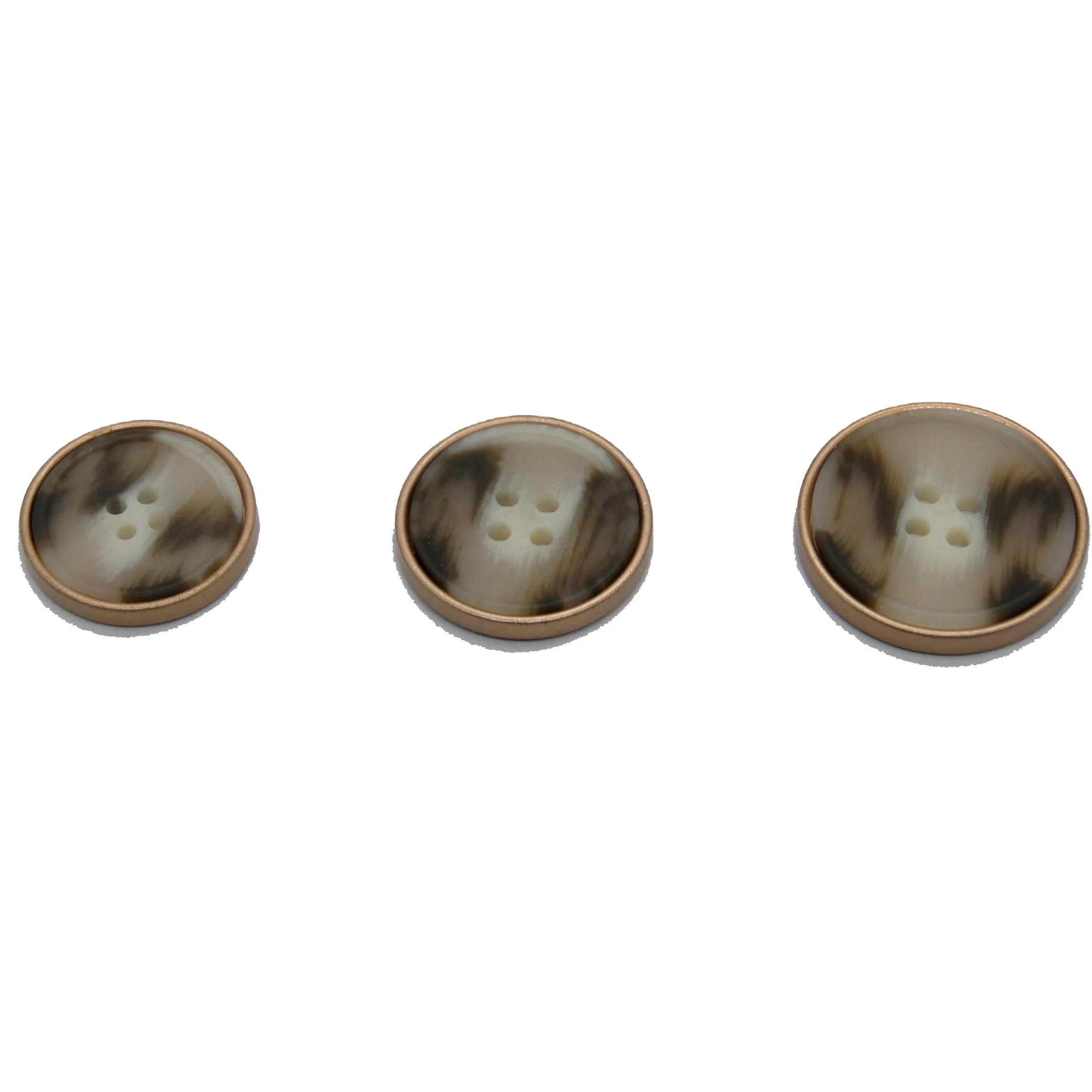 Hotsale fashion designer coat 4 holes natural resin horn button for shirt garment