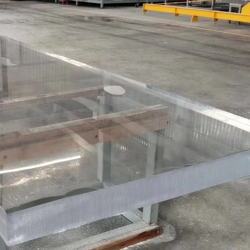 China supplier transparent plexiglass acrylic sheet super large one time cast acrylic vanishing edge for swimming pool
